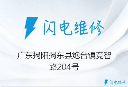 广东揭阳揭东县炮台镇竞智路204号