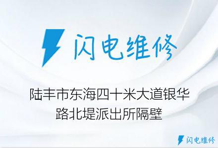 陆丰市东海四十米大道银华路北堤派出所隔壁