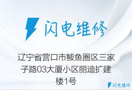 辽宁省营口市鲅鱼圈区三家子路03大厦小区丽迪扩建楼1号