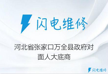 河北省张家口万全县政府对面人大底商