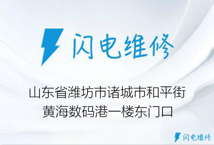 山东省潍坊市诸城市和平街黄海数码港一楼东门口