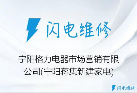 宁阳格力电器市场营销有限公司(宁阳蒋集新建家电)